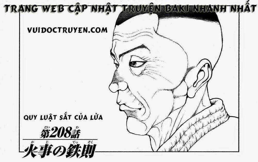 Baki – Son Of Ogre Chapter 208 trang 1