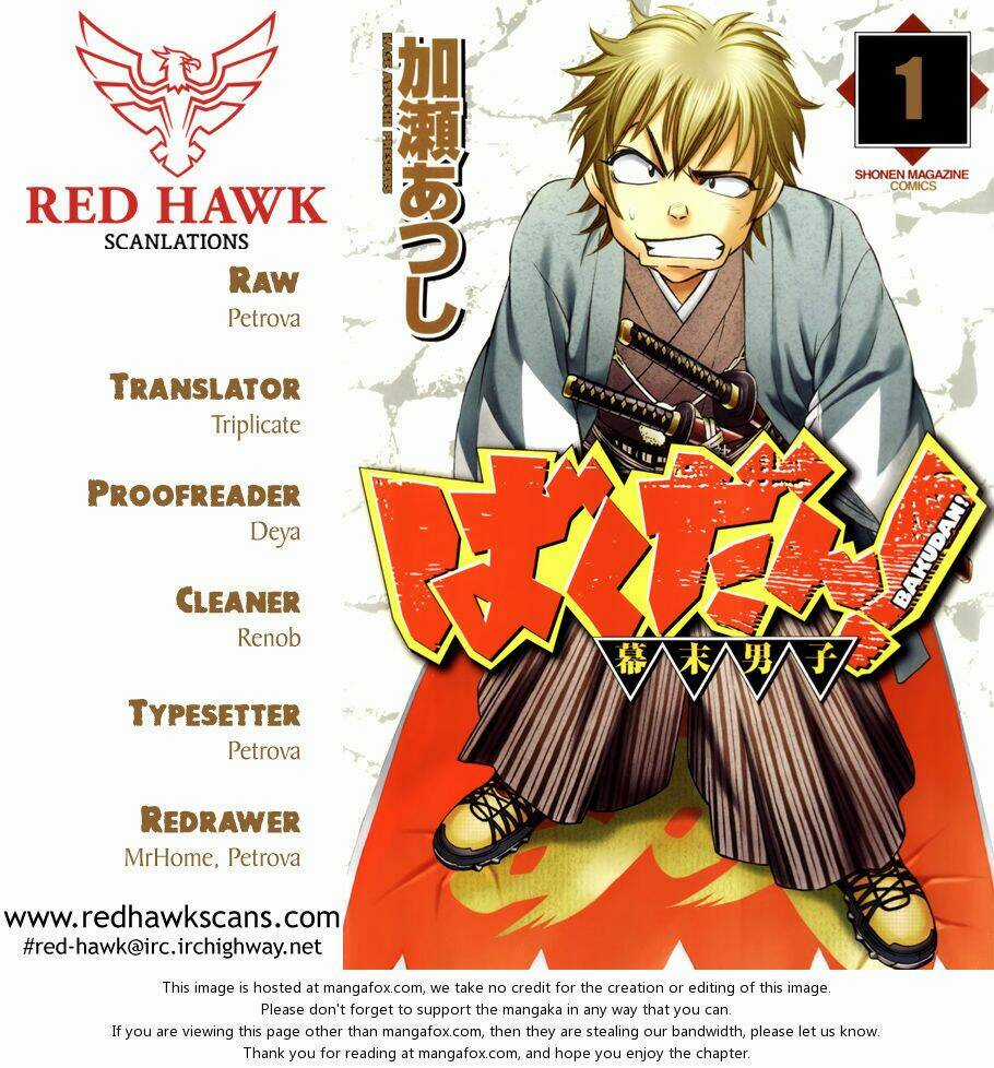 Bakudan Bakumatsu Danshi Chapter 1 trang 2