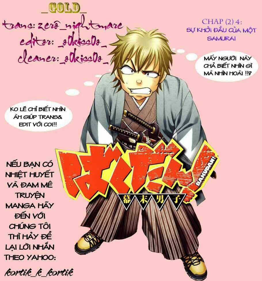 Bakudan Bakumatsu Danshi Chapter 4 trang 37