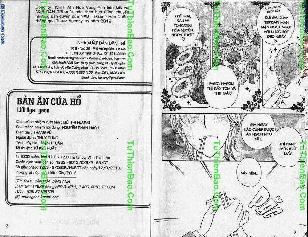 Bàn Ăn Của Hổ Chapter 2 trang 2