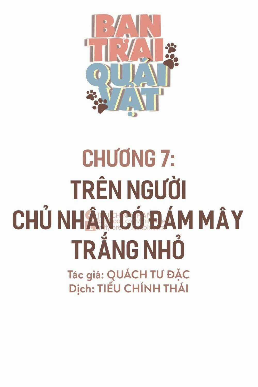 Bạn Trai Quái Vật Chapter 7 trang 0