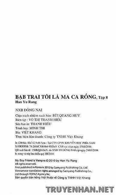 Bạn Trai Tôi Là Ma Cà Rồng Chapter 55 trang 10