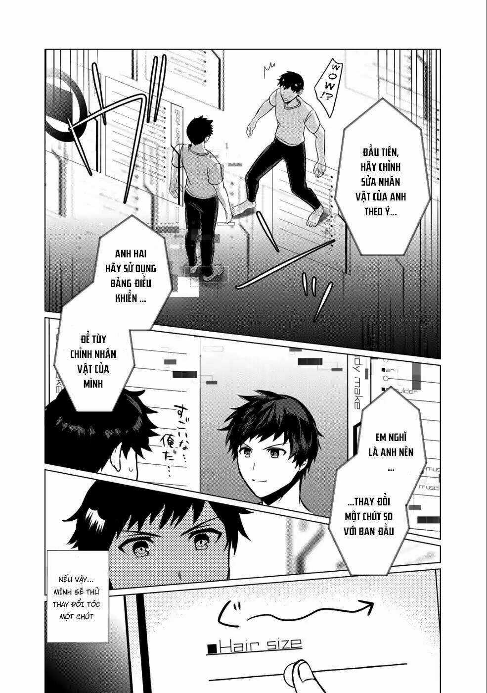 Bắt Đầu Lại Cuộc Sống Vr Với Em Gái Chapter 1 trang 7