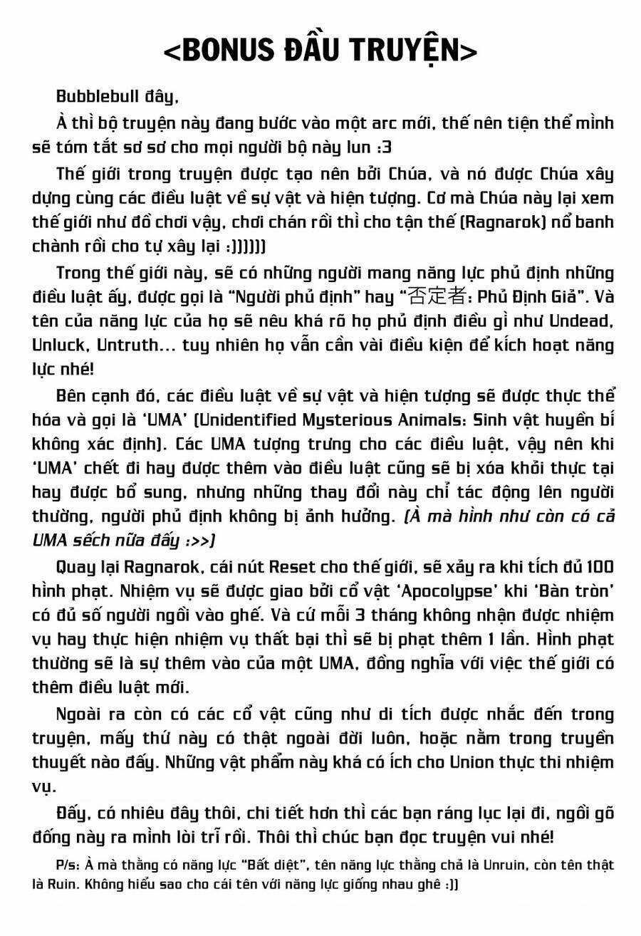 Bất Hạnh Và Bất Tử Chapter 99 trang 1