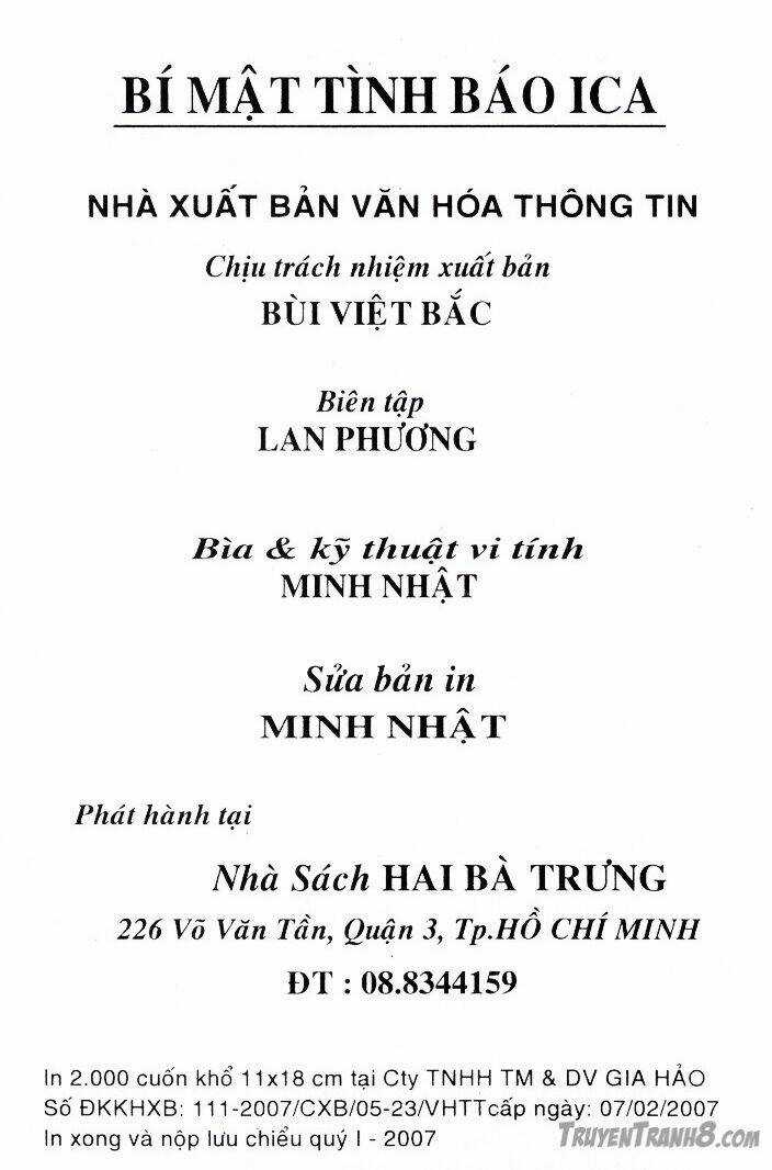 Bí Mật Tình Báo -Ica Chapter 1 trang 3