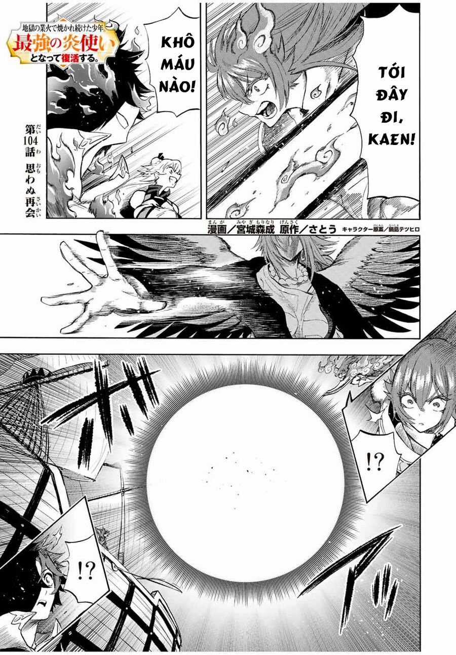 Bị Thiêu Rụi Bởi Ngọn Lửa Địa Ngục, Hồi Sinh Với Tư Cách Hoả Thuật Sư Mạnh Nhất Chapter 104 trang 2