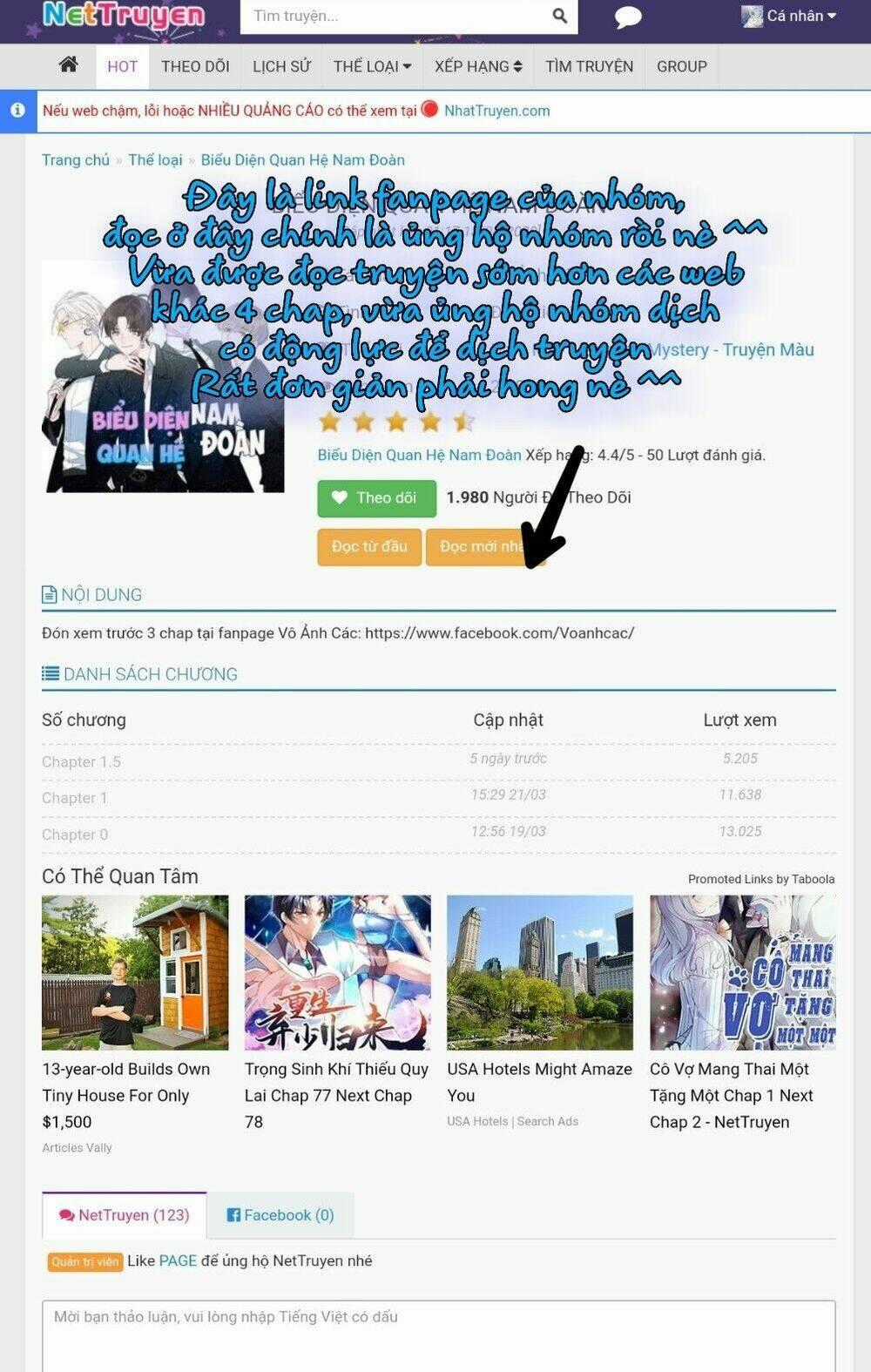 Biểu Diện Quan Hệ Nam Đoàn Chapter 2.5 trang 42