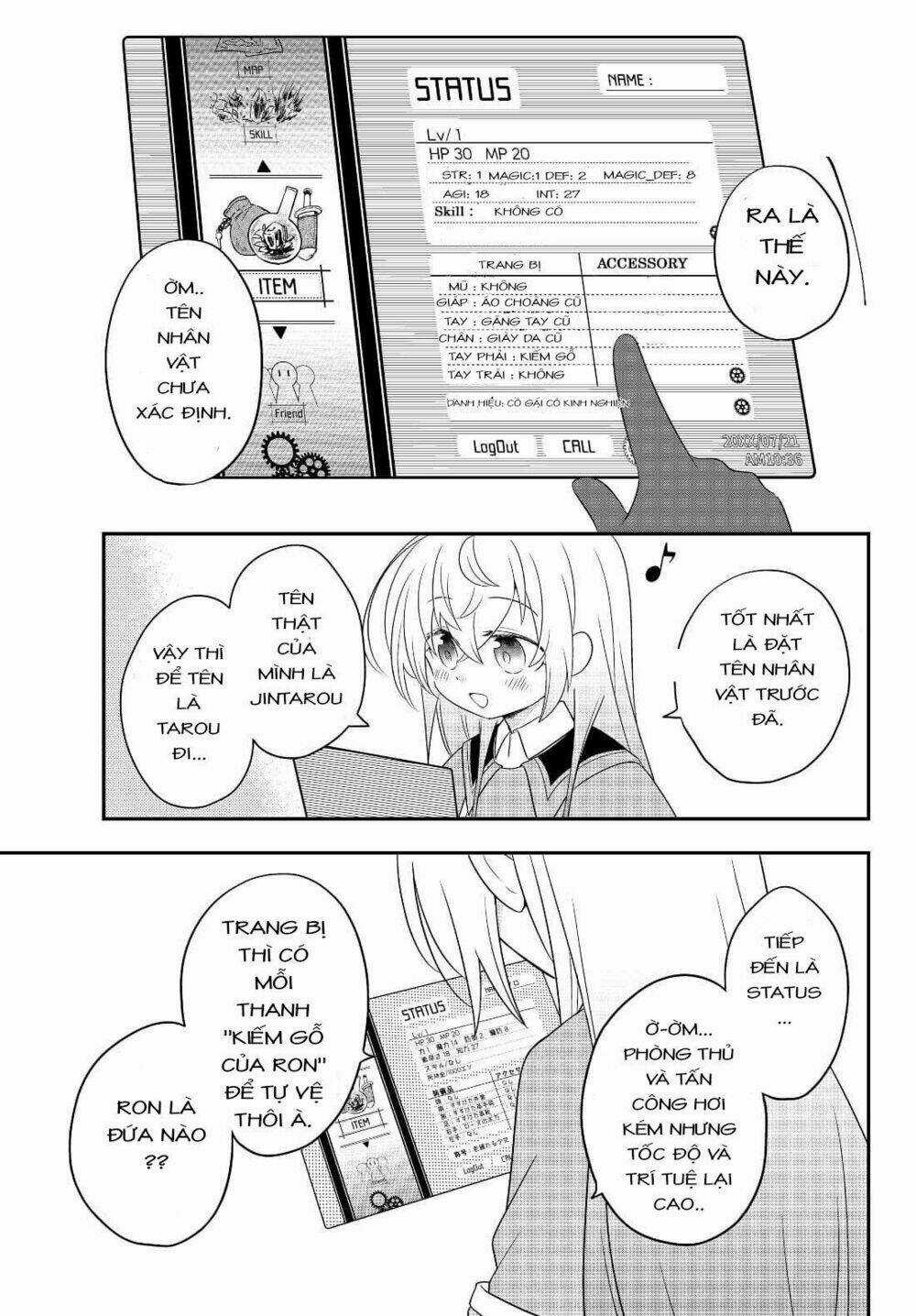 Bishoujo Ni Natta Kedo, Netoge Haijin Yattemasu Chapter 3 trang 7