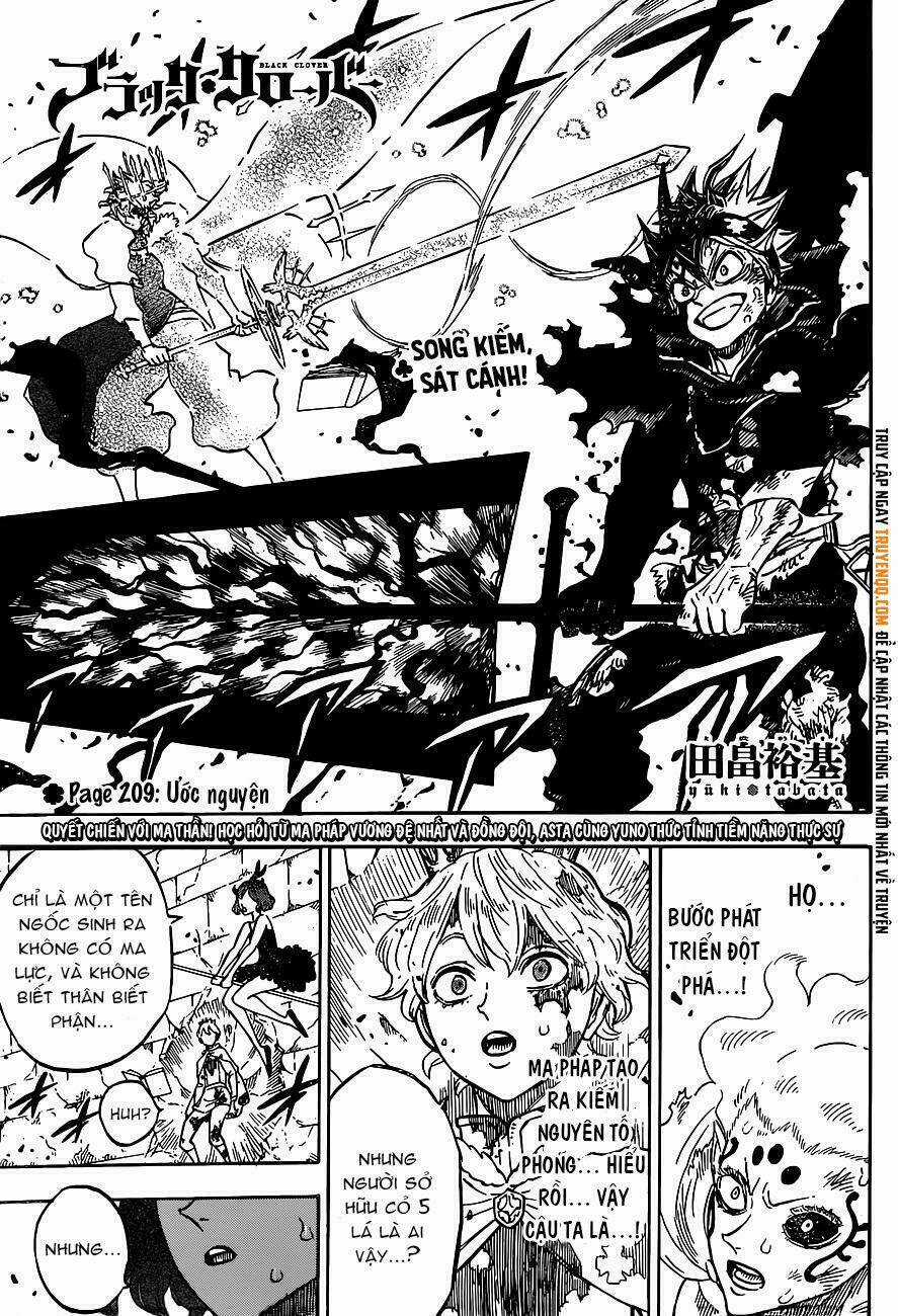 Black Clover - Pháp Sư Không Phép Thuật Chapter 209 trang 1