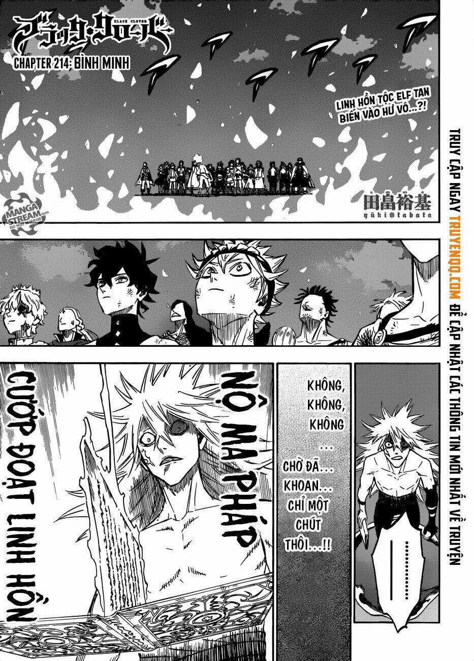 Black Clover - Pháp Sư Không Phép Thuật Chapter 214 trang 1
