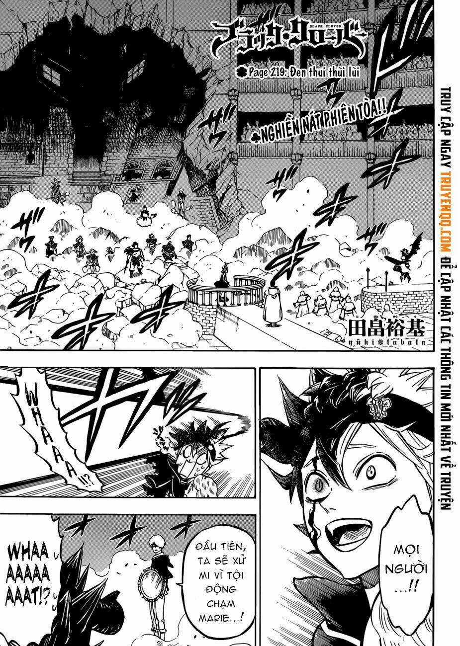 Black Clover - Pháp Sư Không Phép Thuật Chapter 219 trang 1