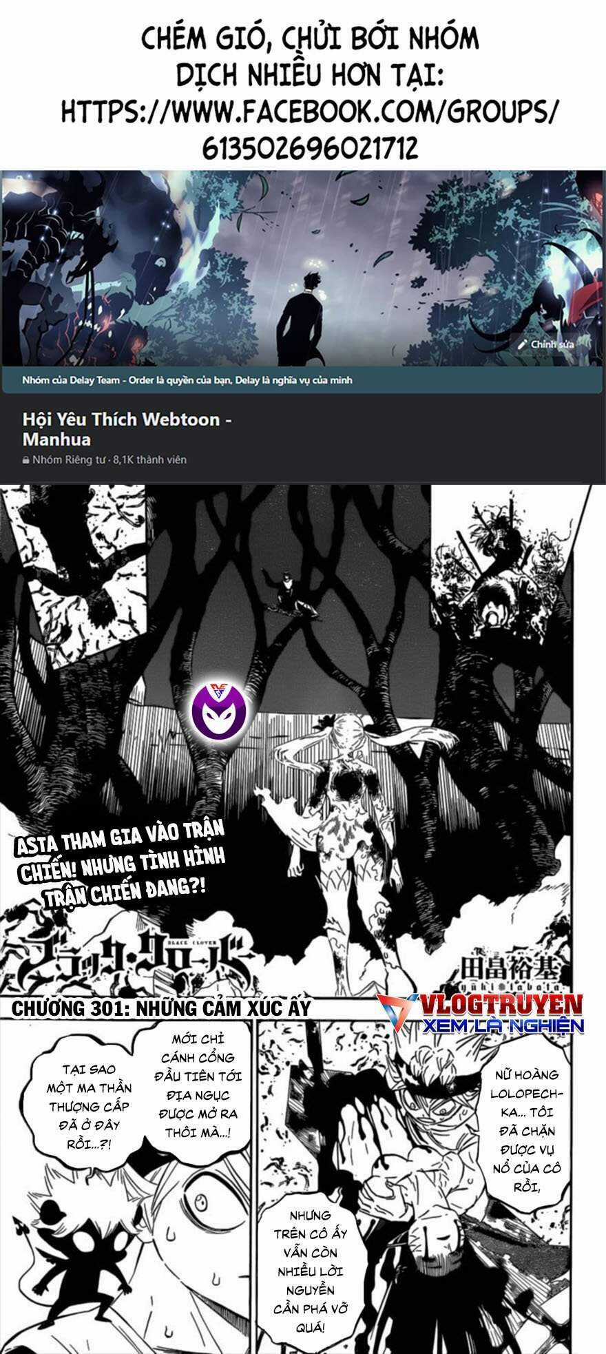 Black Clover - Pháp Sư Không Phép Thuật Chapter 301 trang 0