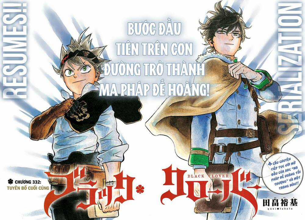 Black Clover - Pháp Sư Không Phép Thuật Chapter 332 trang 0