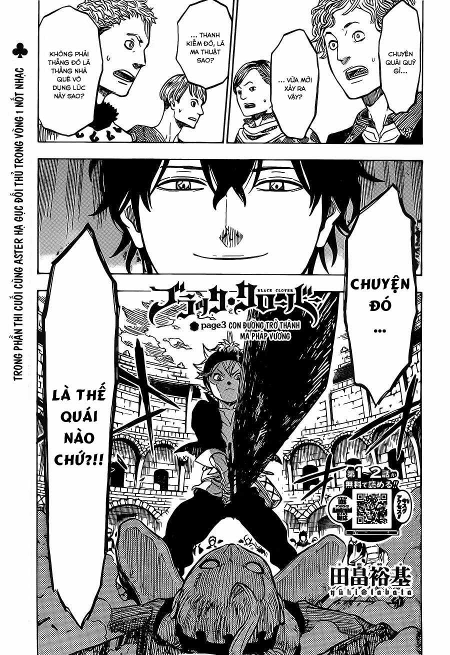 Black Clover - Thế Giới Phép Thuật Chapter 3 trang 1