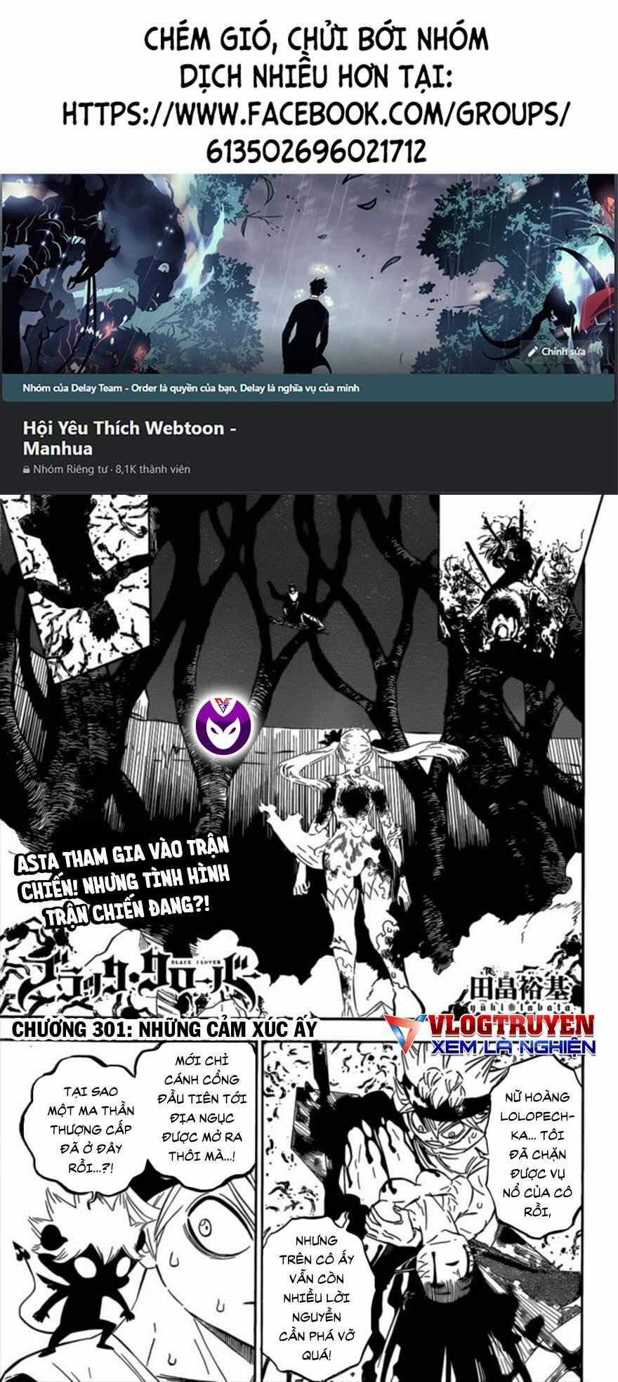 Black Clover - Thế Giới Phép Thuật Chapter 301 trang 0