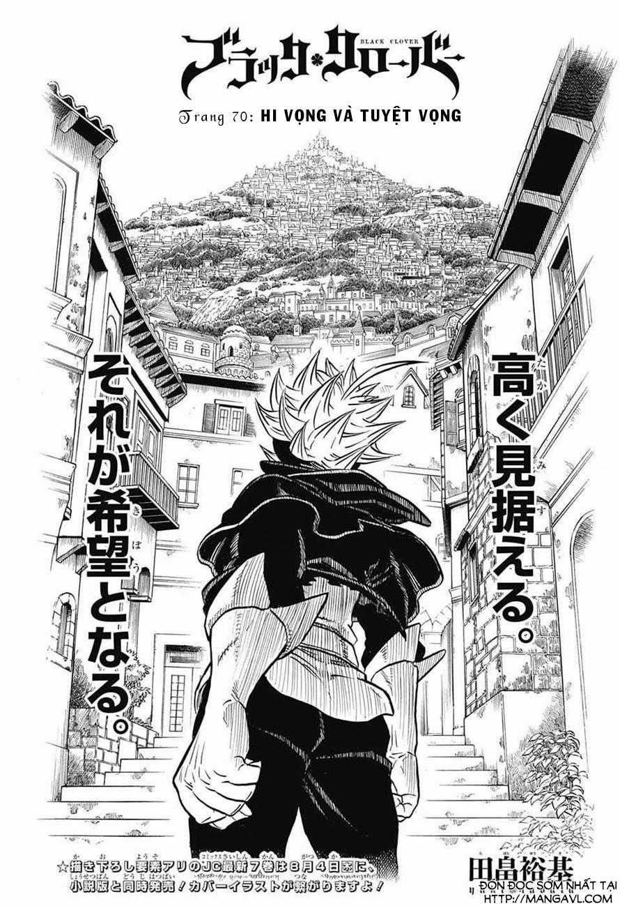 Black Clover - Thế Giới Phép Thuật Chapter 70 trang 1