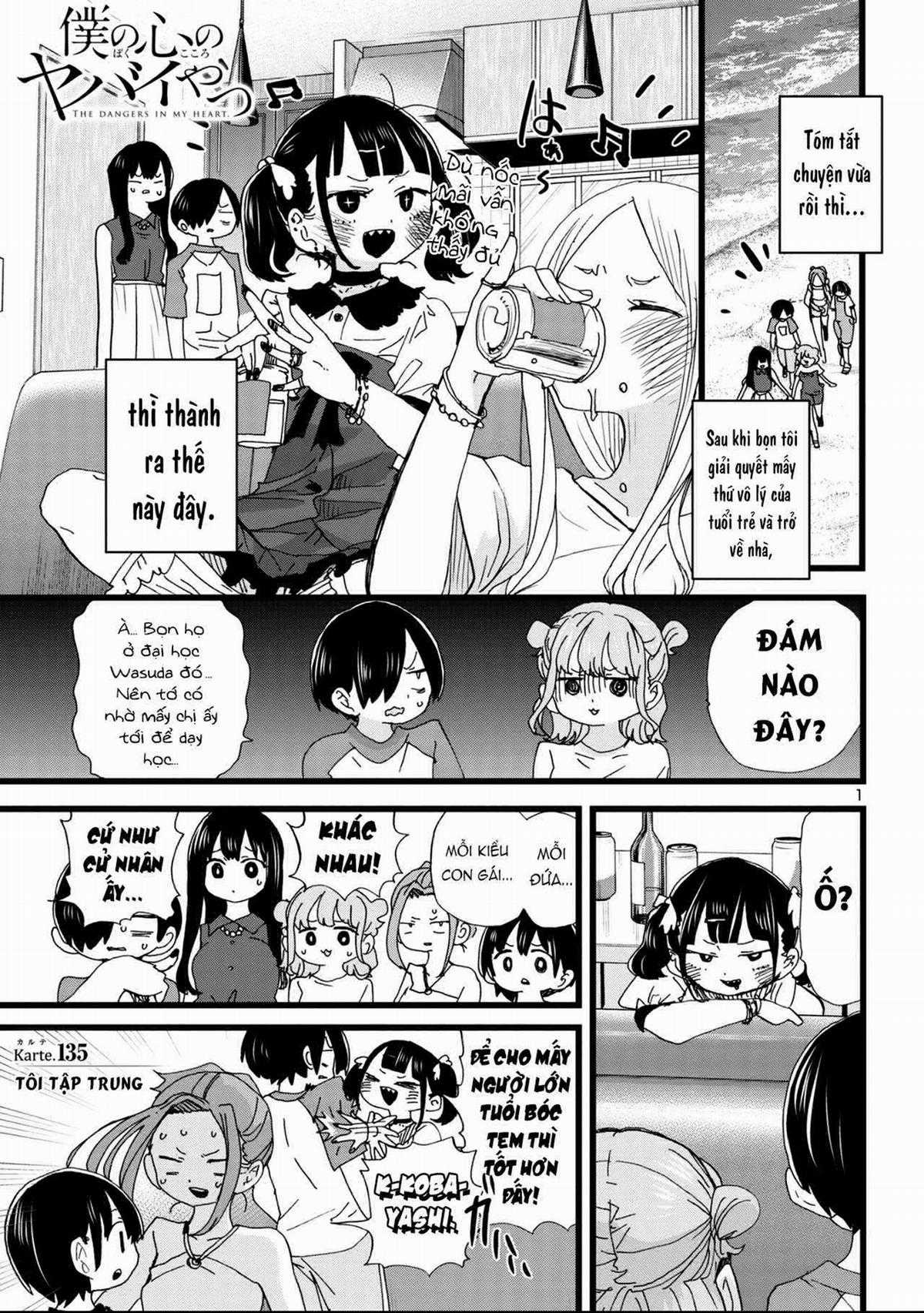 Boku No Kokoro No Yabai Yatsu Chapter 135 trang 1