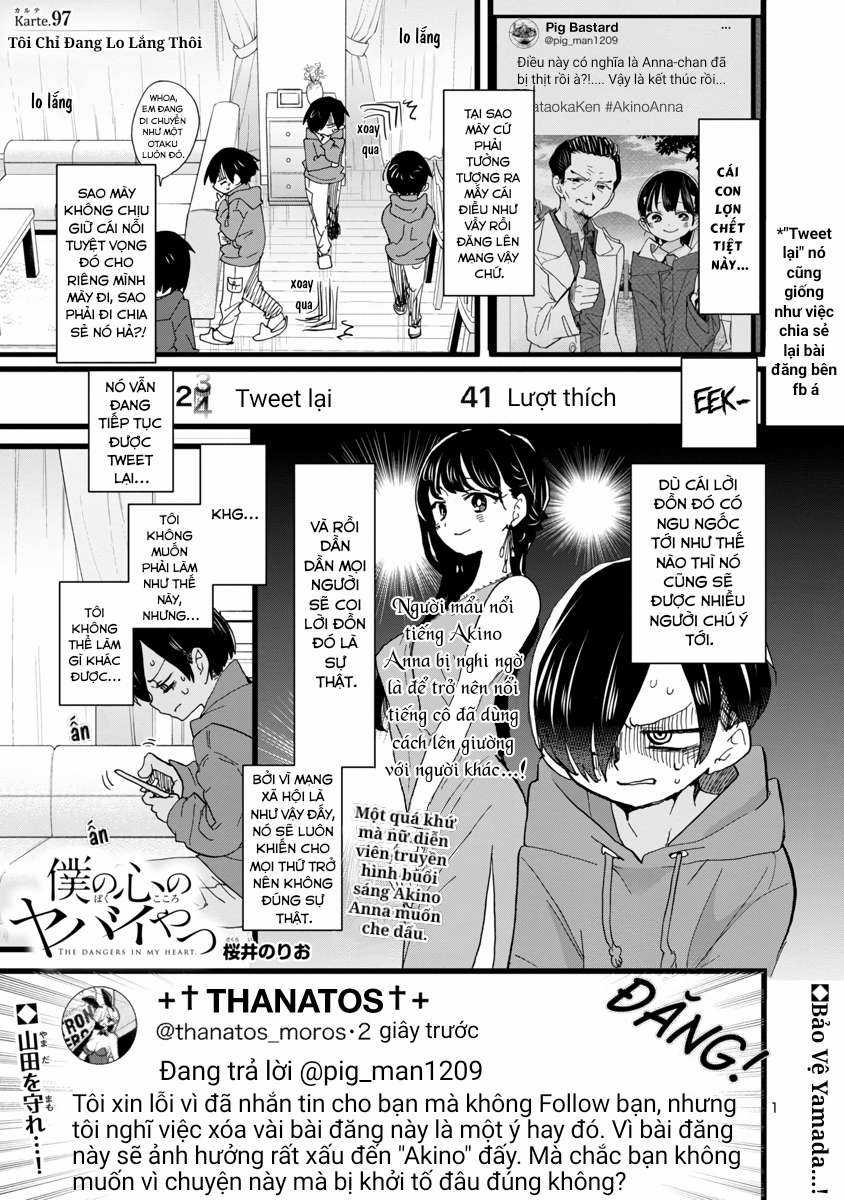 Boku No Kokoro No Yabai Yatsu Chapter 97 trang 1