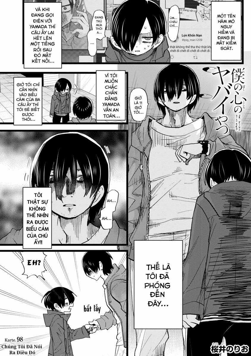 Boku No Kokoro No Yabai Yatsu Chapter 98 trang 1