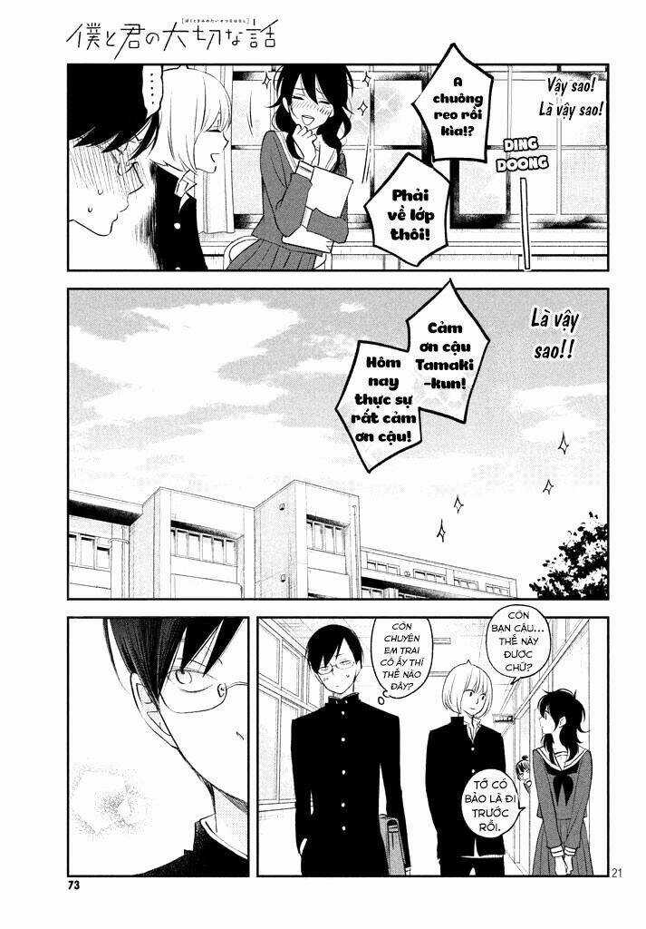 Boku To Kimi No Taisetsu Na Hanashi Chapter 13 trang 21
