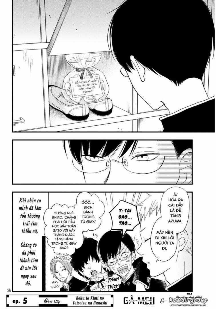 Boku To Kimi No Taisetsu Na Hanashi Chapter 4 trang 28