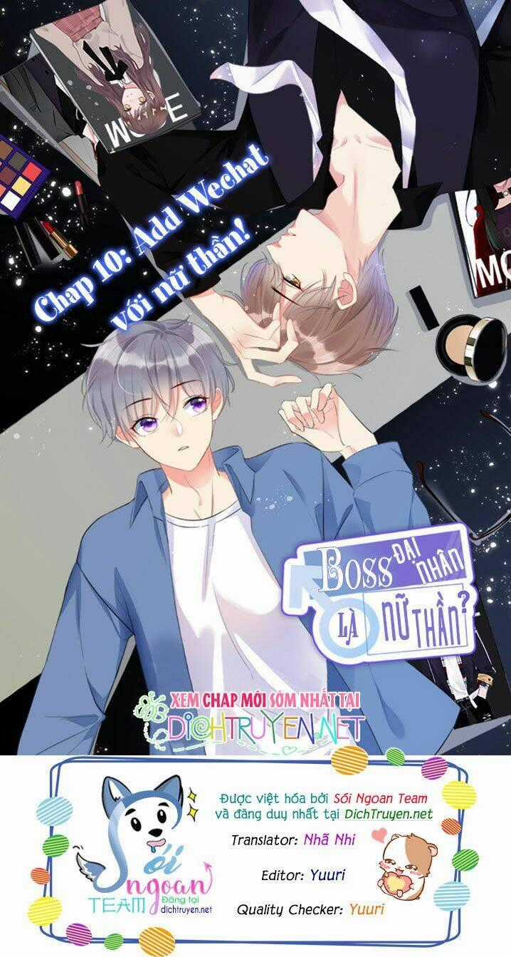 Boss Đại Nhân Là Nữ Thần? Chapter 10 trang 0