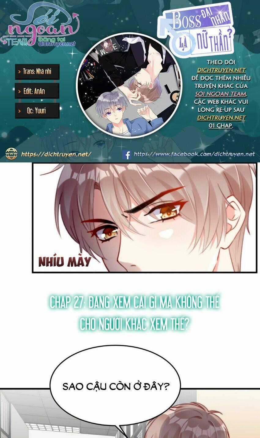 Boss Đại Nhân Là Nữ Thần? Chapter 27 trang 0