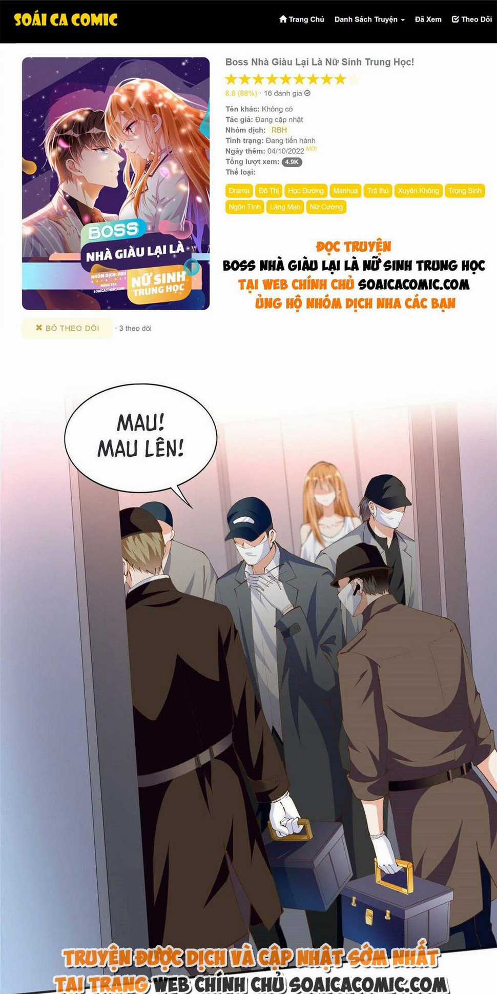 Boss Nhà Giàu Lại Là Nữ Sinh Trung Học! Chapter 30 trang 0