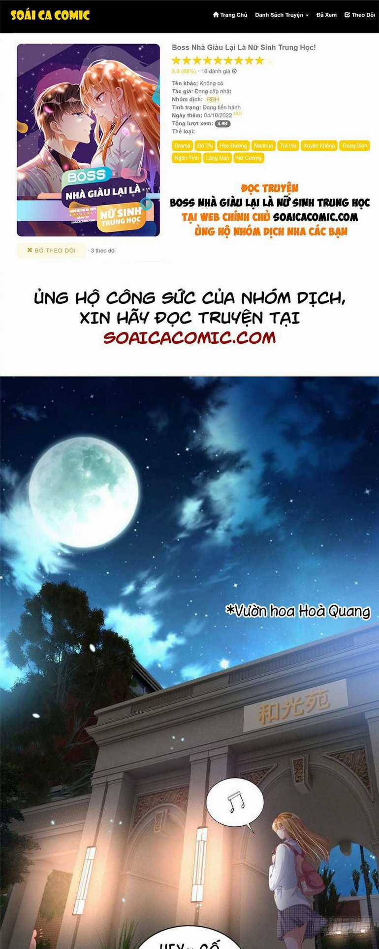 Boss Nhà Giàu Lại Là Nữ Sinh Trung Học! Chapter 38 trang 0