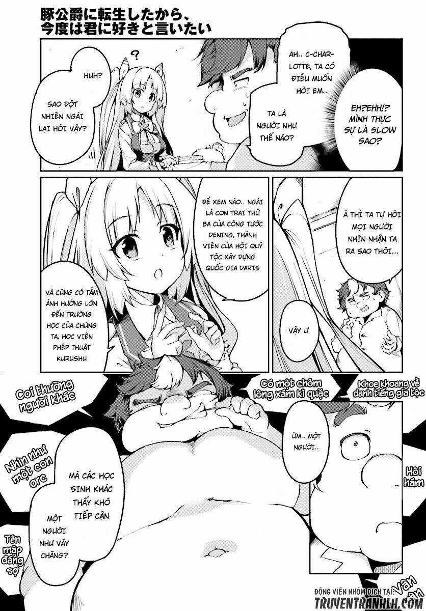 Buta Koushaku Ni Tensei Shitakara, Kondo Wa Kimi Ni Suki To Iitai Chapter 1 trang 10