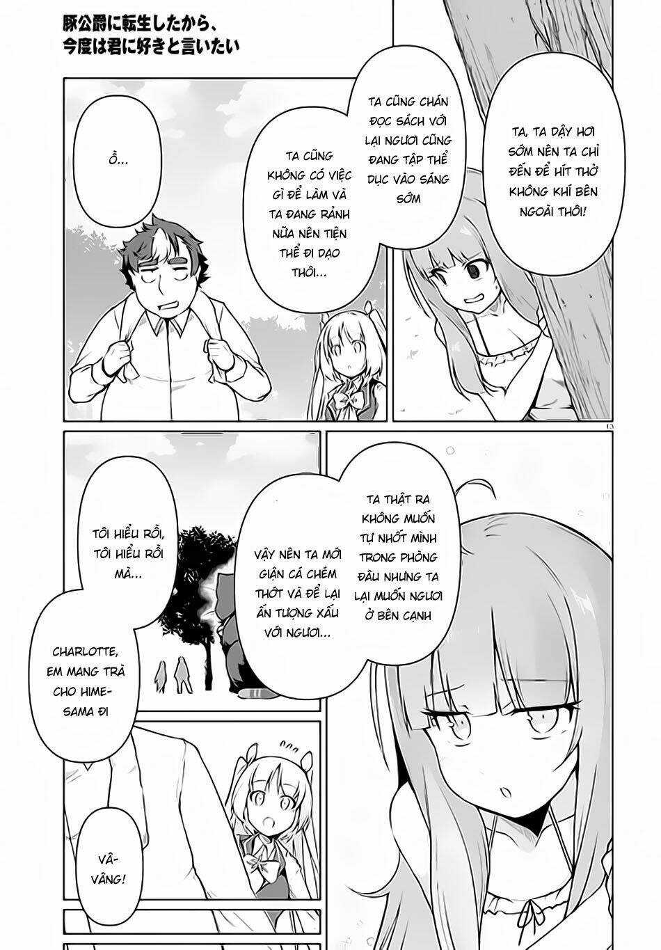 Buta Koushaku Ni Tensei Shitakara, Kondo Wa Kimi Ni Suki To Iitai Chapter 30 trang 14