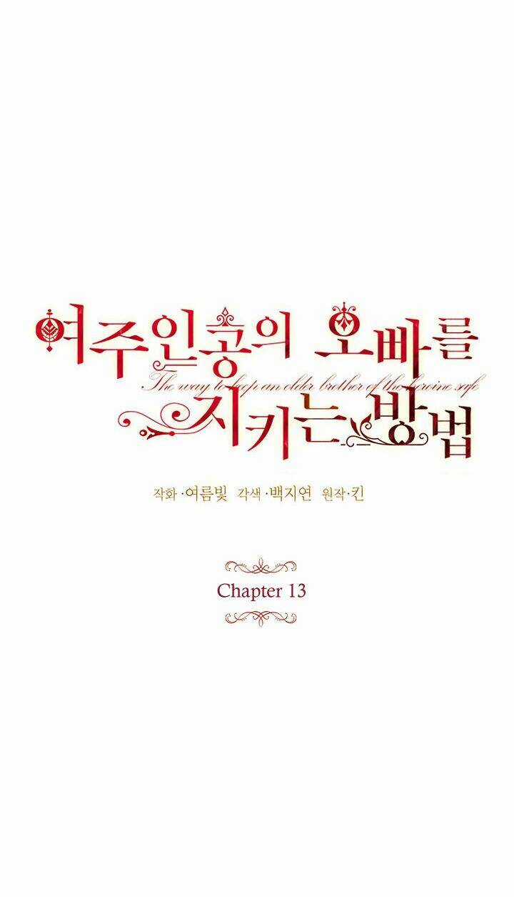 Cách Bảo Vệ Anh Trai Của Nữ Chính Chapter 13 trang 13