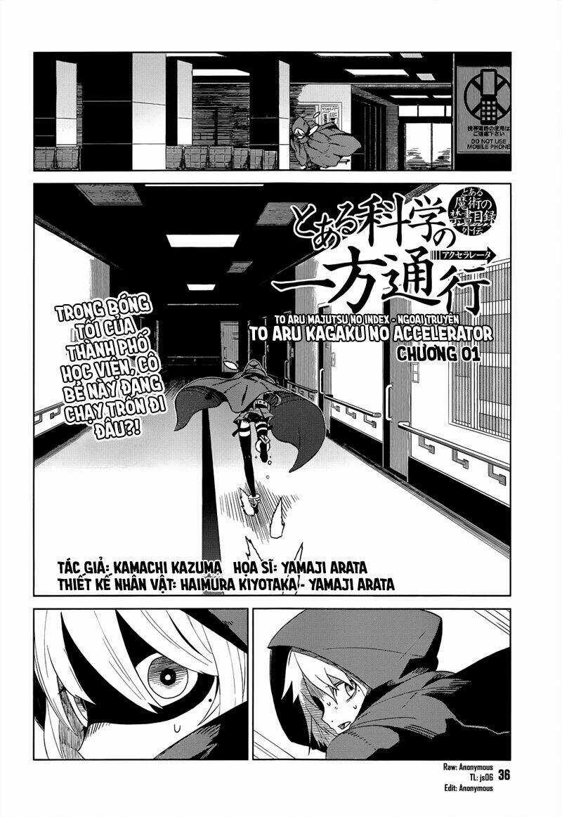 Cấm Thư Ma Thuật Index: Accelerator Chapter 1 trang 2