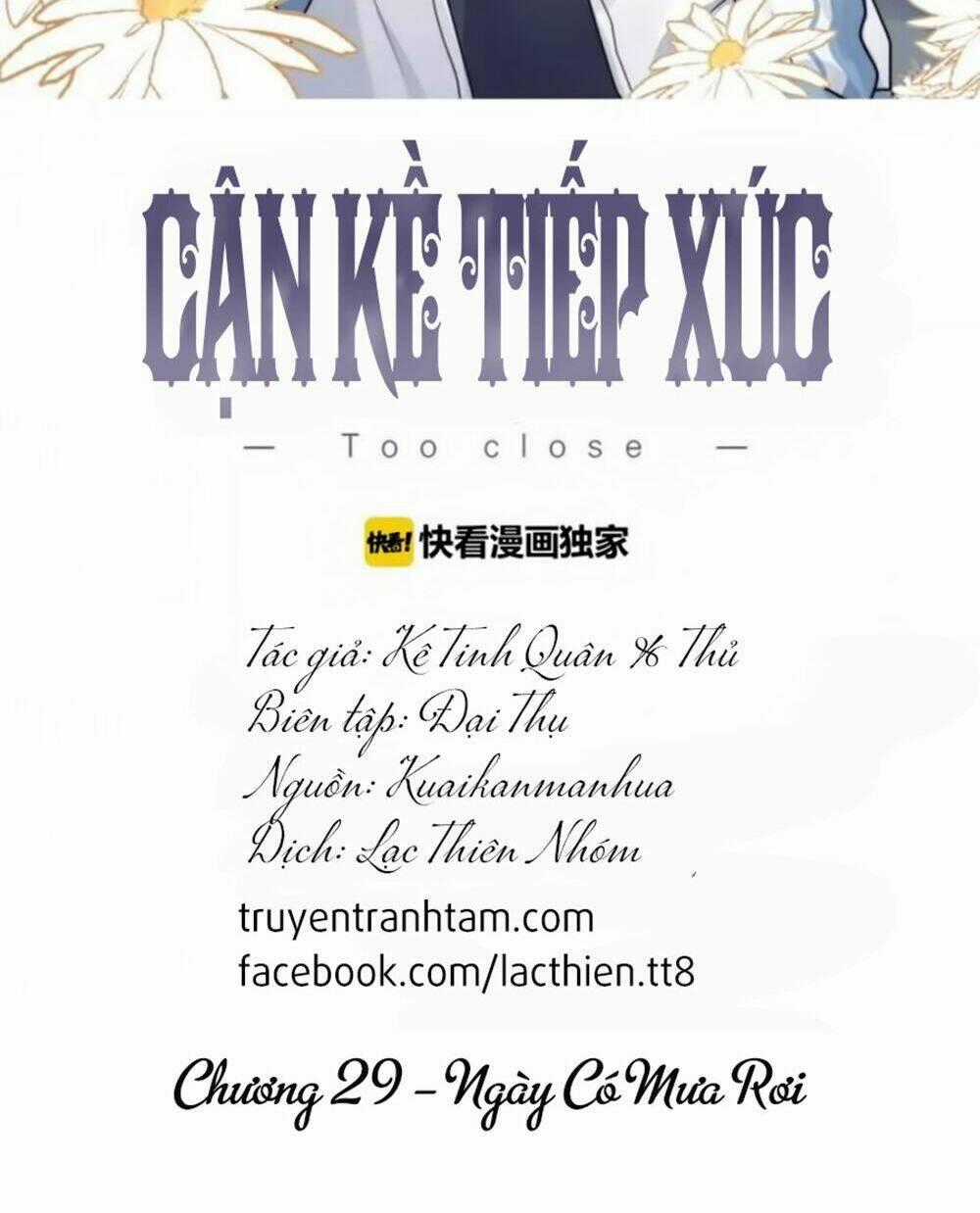 Cận Kề Tiếp Xúc Chapter 29 trang 1
