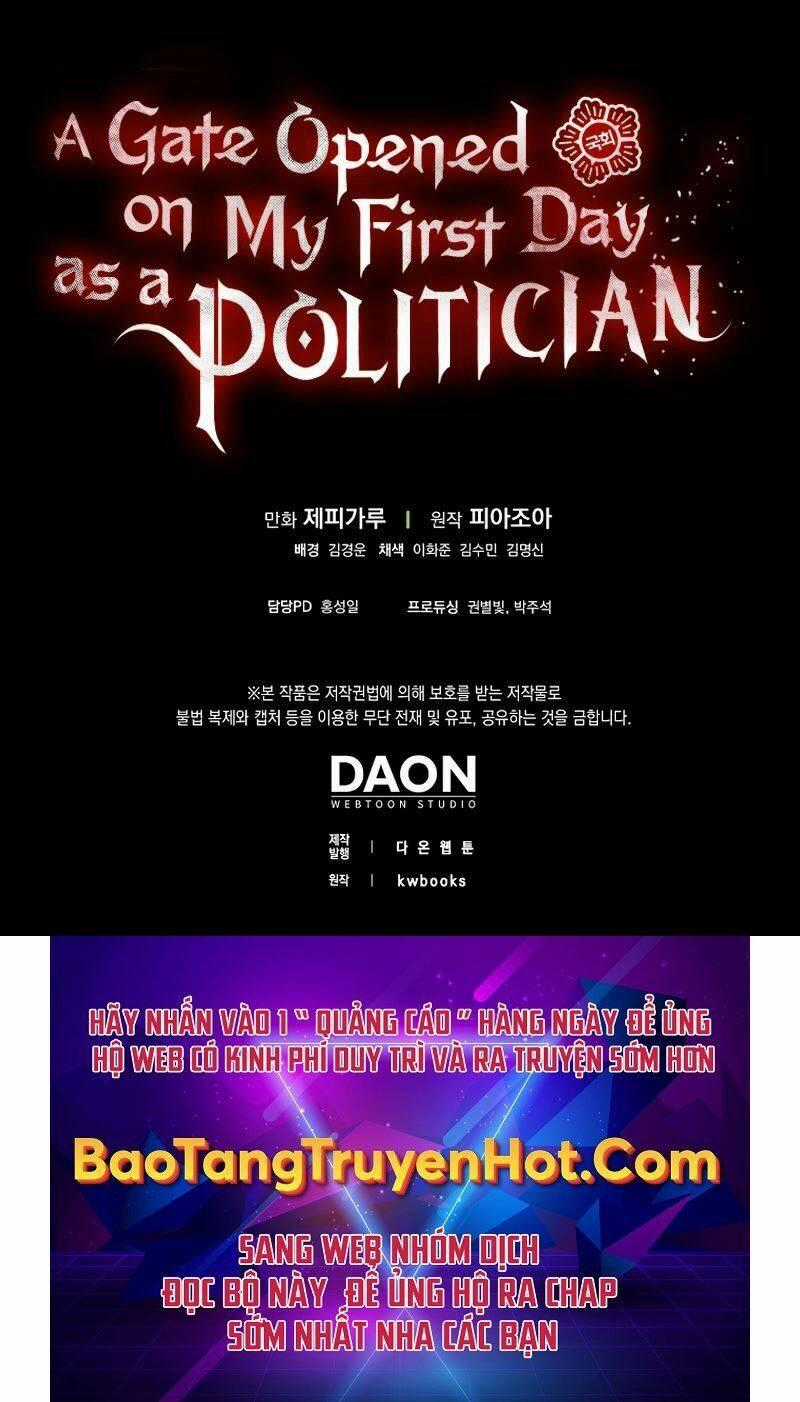 Cánh Cổng Mở Ra Đúng Ngày Đầu Tiên Tôi Thành Chính Trị Gia Chapter 28 trang 97