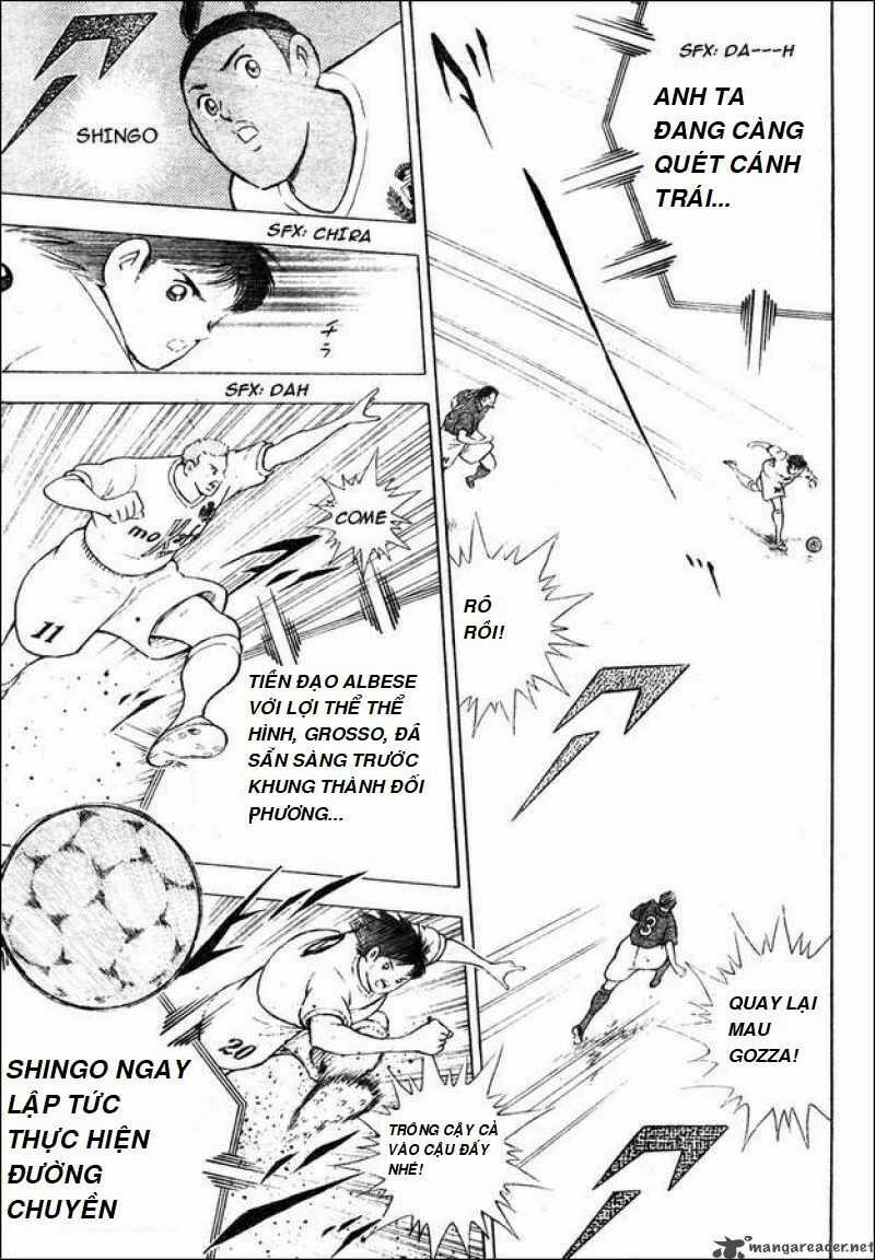 Captain Tsubasa : Trận Chiến Liên Đoàn Italy Chapter 4 trang 9