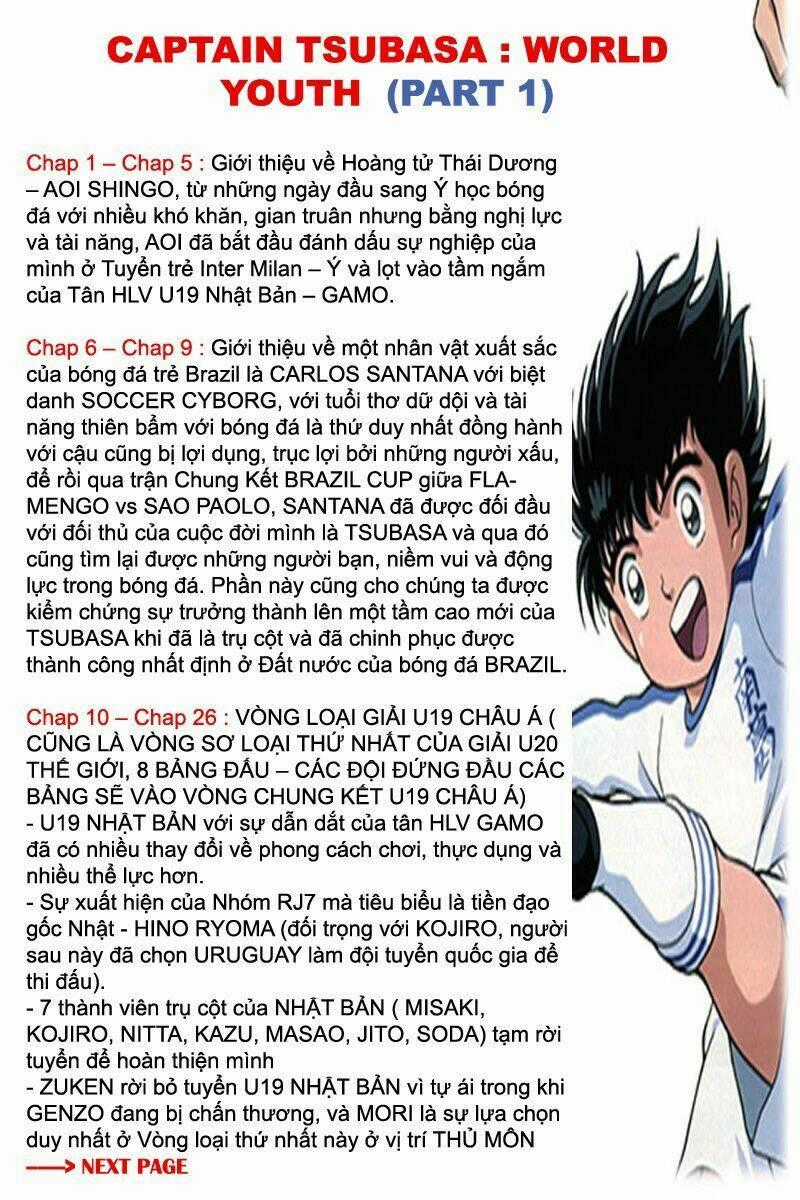 Captain Tsubasa : World Youth (Part 2) Chapter 1 trang 2