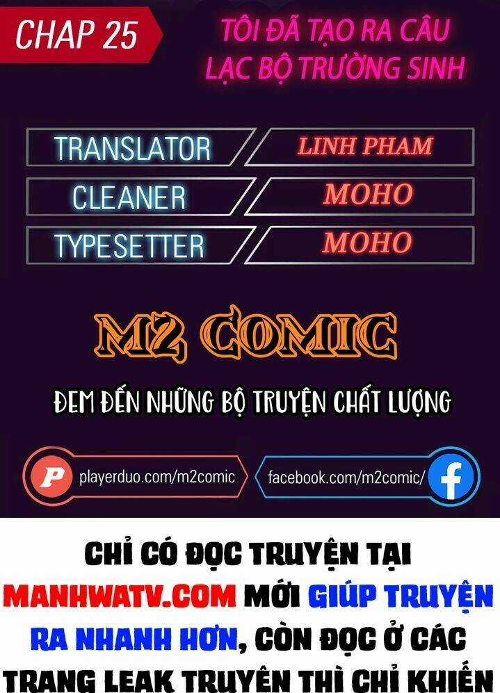 Câu Lạc Bộ Trường Sinh Chapter 25 trang 0