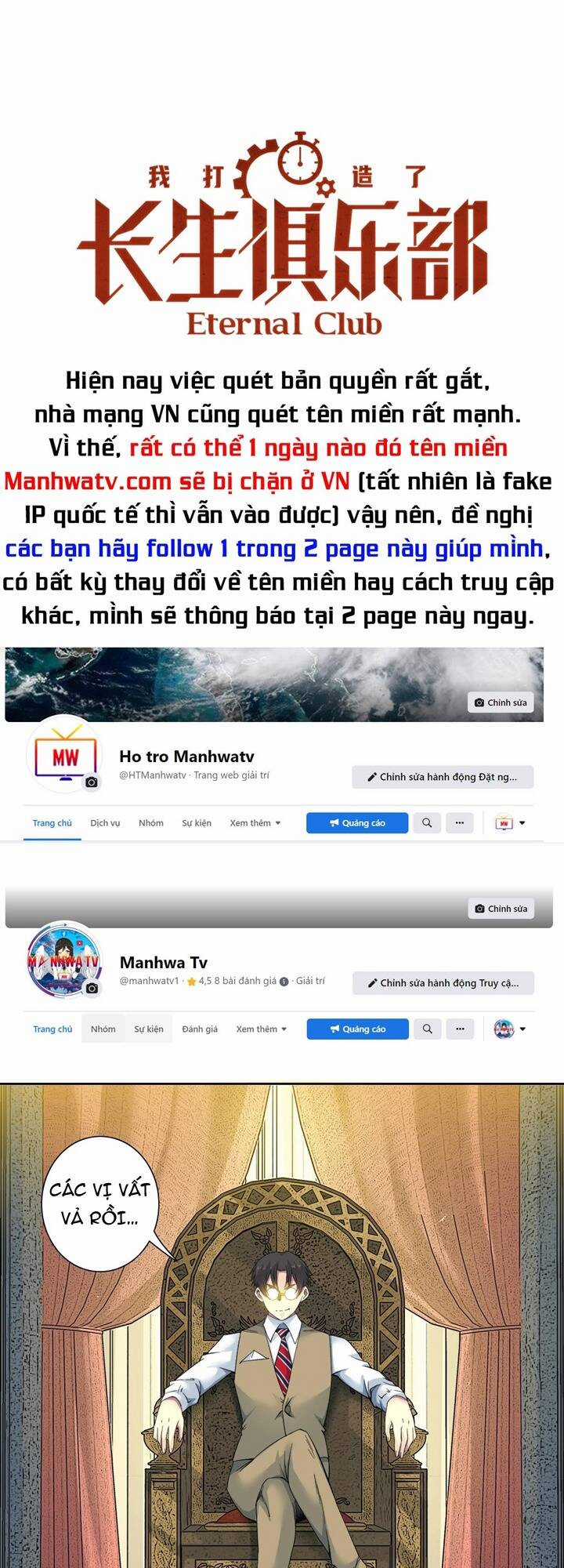 Câu Lạc Bộ Trường Sinh Chapter 99 trang 0