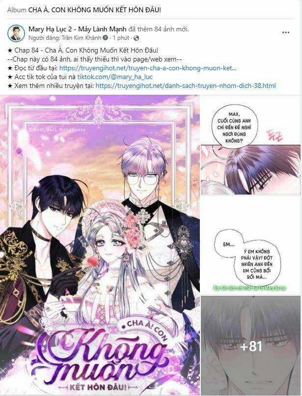 Cha Ơi Con Không Muốn Kết Hôn Đâu Chapter 84 trang 0