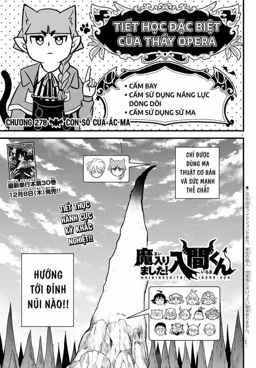 Chào Mừng Cậu Đến Trường Iruma-Kun Chương 278 trang 1