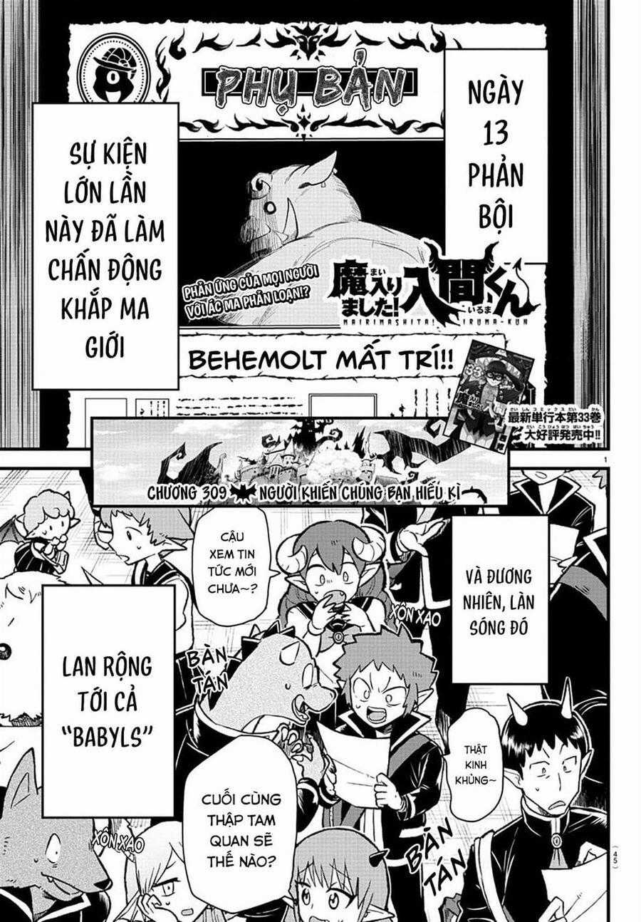 Chào Mừng Cậu Đến Trường Iruma-Kun Chuong 309 trang 1