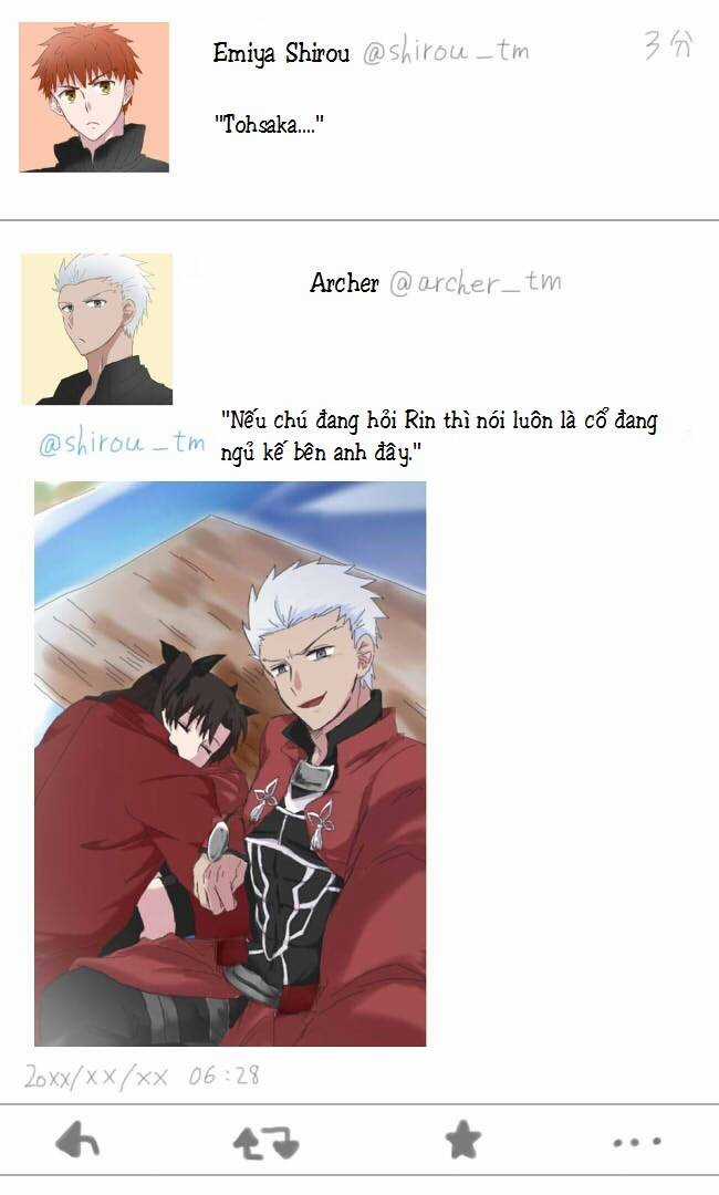 Chén thánh: Đêm Định Mệnh - Doujinshi Archer x Rin Chapter 11 trang 5