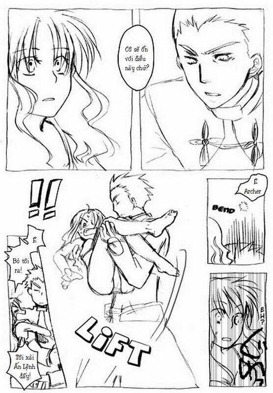 Chén thánh: Đêm Định Mệnh - Doujinshi Archer x Rin Chapter 6 trang 4