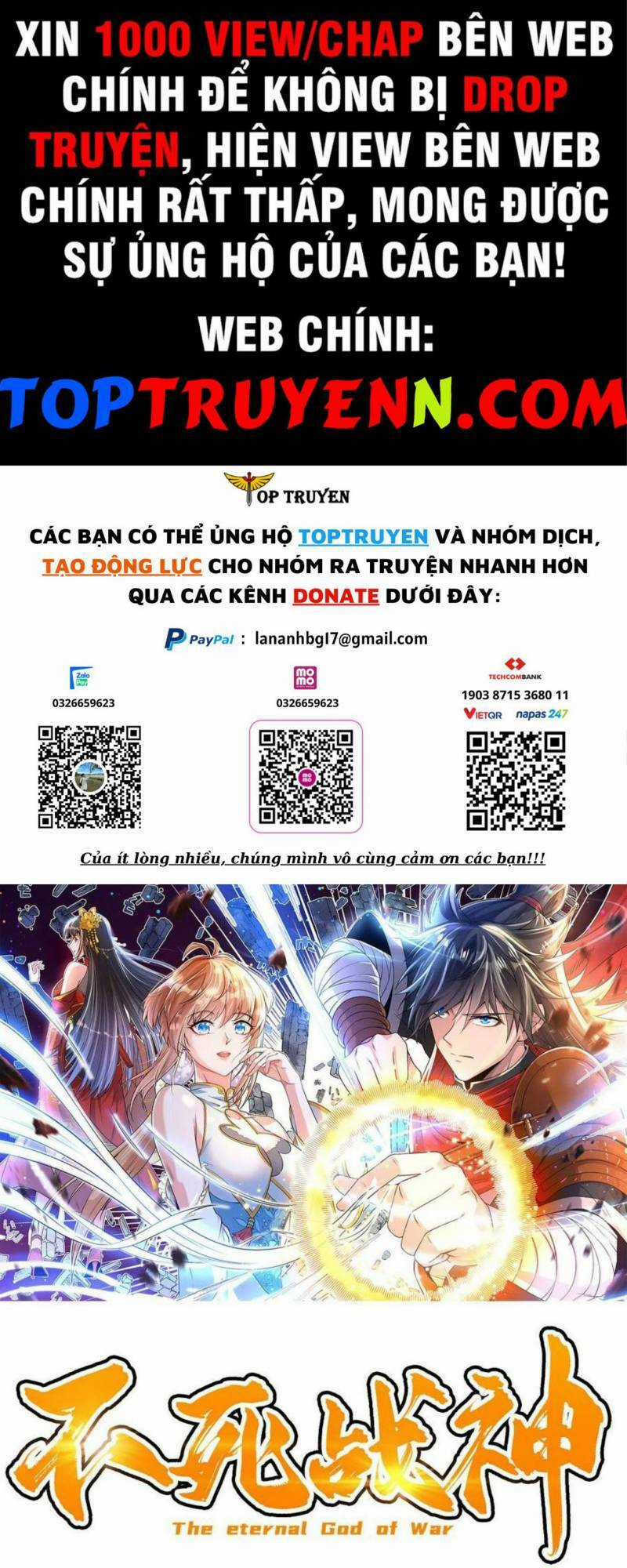 Chiến Thần Bất Tử Chapter 30 trang 0
