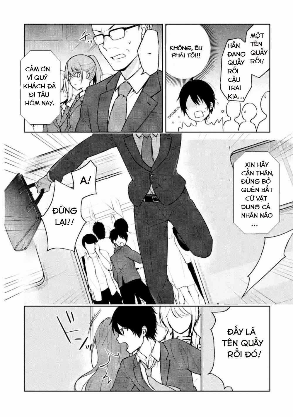 Chikan Saresou Ni Natteiru S-Kyuu Bishoujo Wo Tasuketara Tonari No Seki No Osananajimi Datta Chapter 1 trang 10