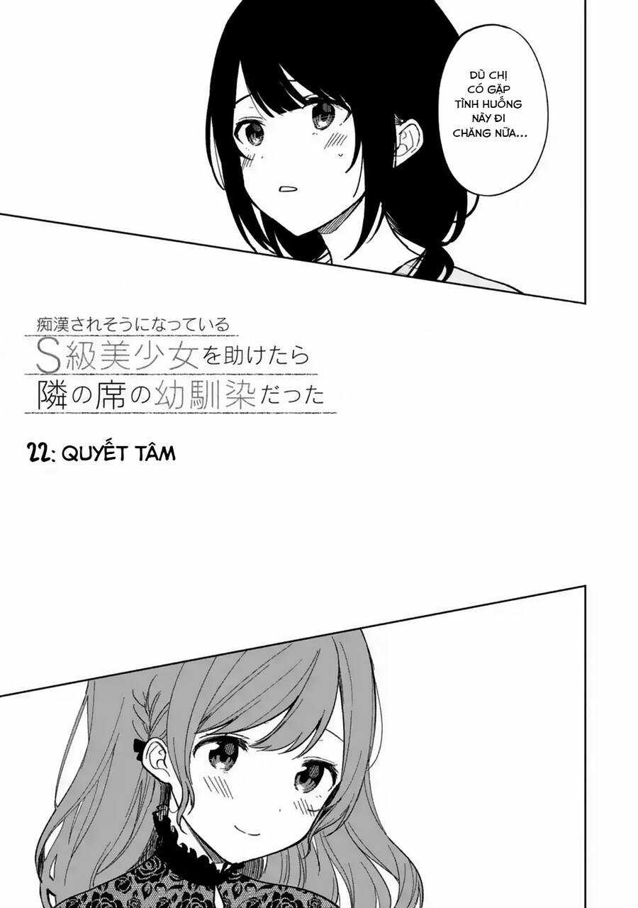 Chikan Saresou Ni Natteiru S-Kyuu Bishoujo Wo Tasuketara Tonari No Seki No Osananajimi Datta Chapter 22 trang 3