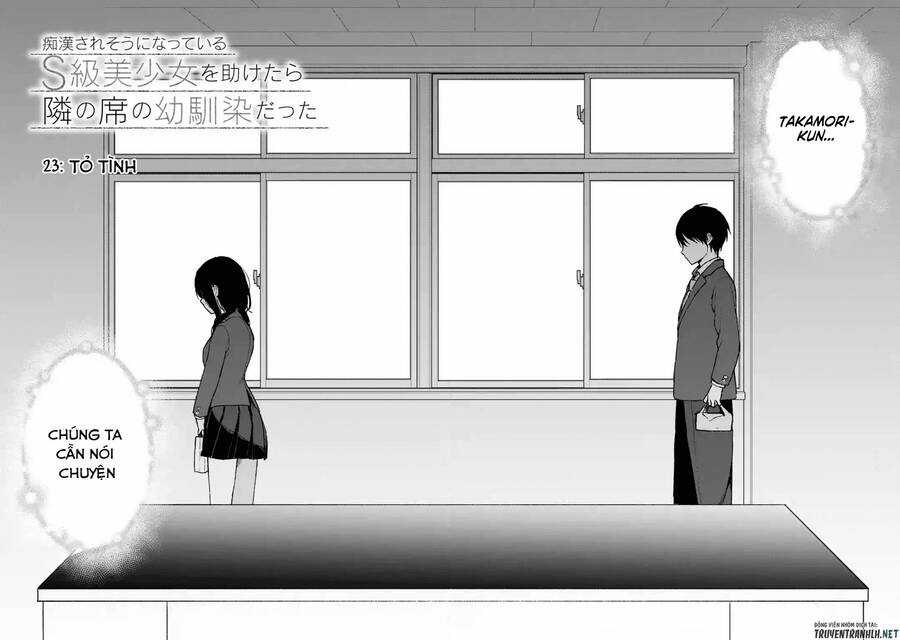 Chikan Saresou Ni Natteiru S-Kyuu Bishoujo Wo Tasuketara Tonari No Seki No Osananajimi Datta Chapter 23 trang 9