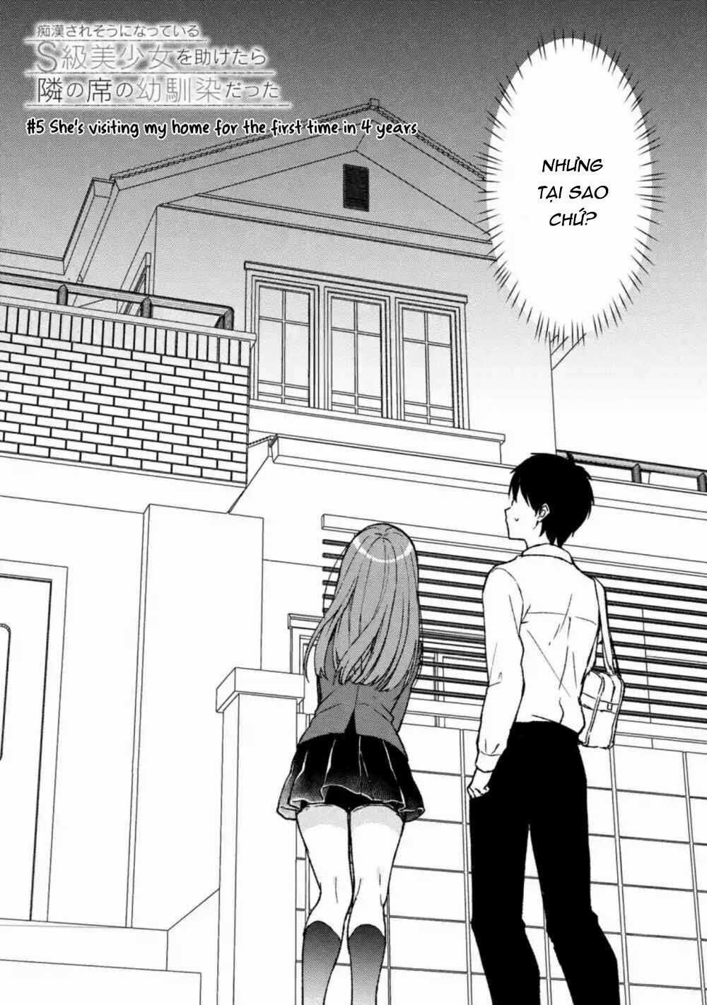Chikan Saresou Ni Natteiru S-Kyuu Bishoujo Wo Tasuketara Tonari No Seki No Osananajimi Datta Chapter 5 trang 2
