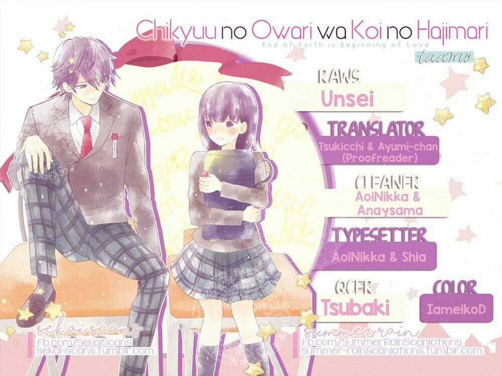 Chikyuu no Owari wa Koi no Hajimari Chapter 1 trang 53